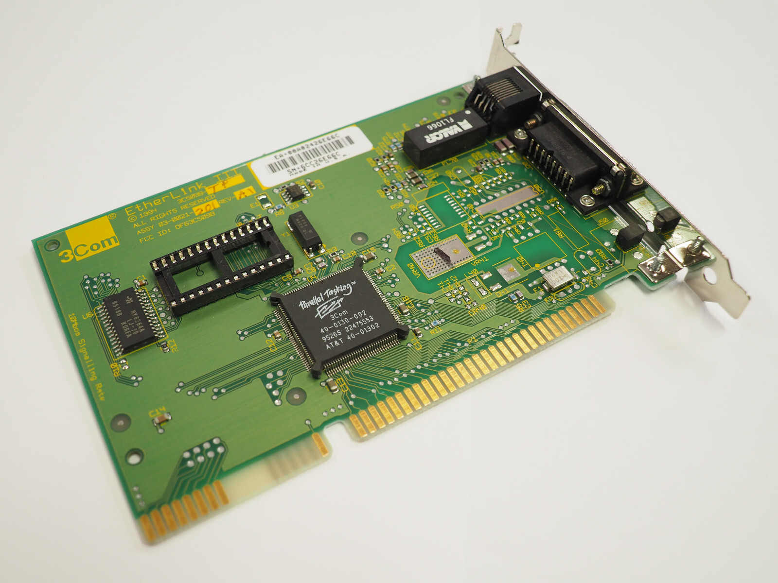 3Com EtherLink III 3C509B-TP Parallel Tasking 16Bit 10Base-T ISA Network Adapter