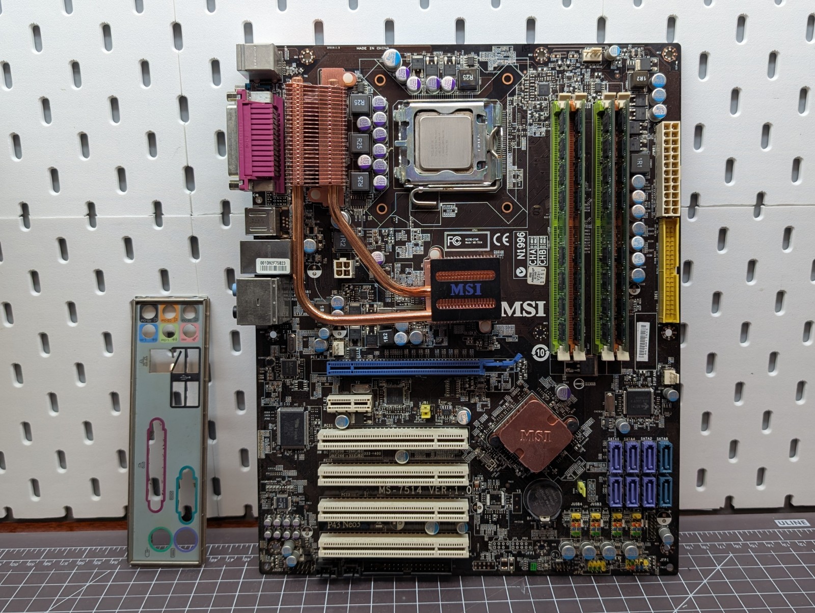 MSI Motherboard MS-7514 P43 NEO3 + Intel Core 2 Duo 6300 SL9SA CPU + 4G RAM DDR2