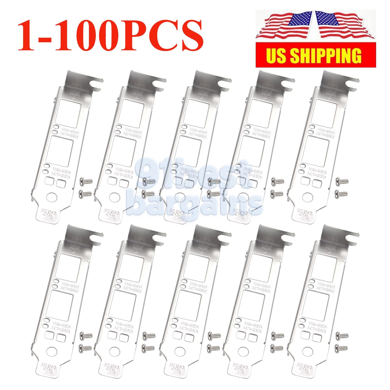 Lot Low-profile Bracket For Intel X520-DA2 X520-SR2 X710-DA2 82599ES E10G42BTDA