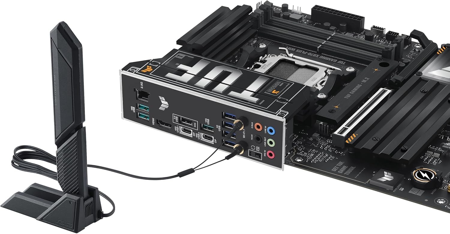 ASUS TUF Gaming X870-PLUS WiFi AMD AM5 X870 DDR5 PCIE 5.0 ATX gaming Motherboard