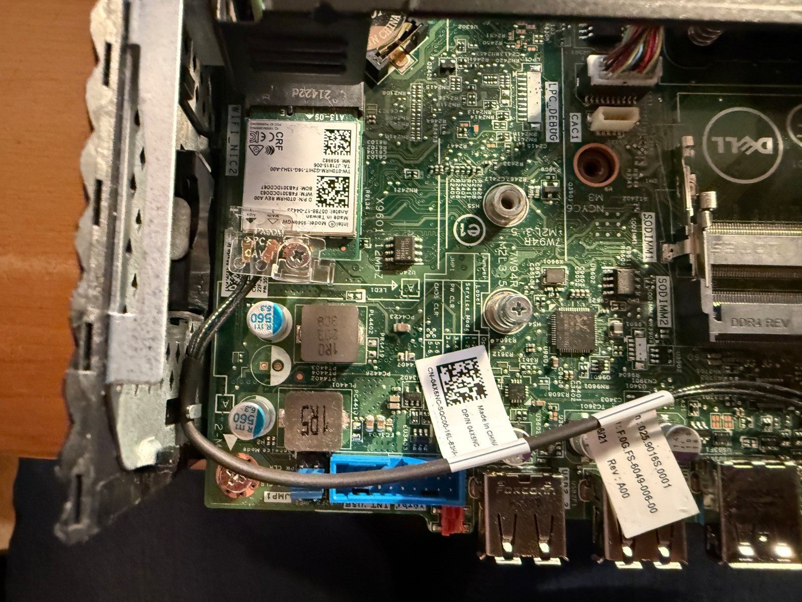 Dell Wyse 5070 Extended Motherboard +J5005 CPU + PCie Card + Fan + Wifi