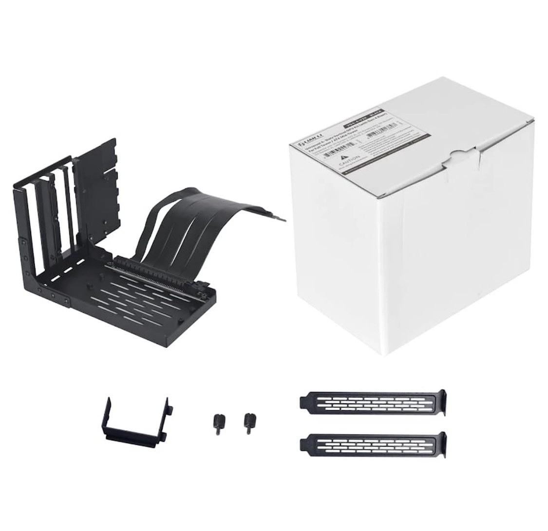 Lian Li VG4-4-V2X Vertical GPU Mount Kit Gen 4 Riser 4 Slot Black