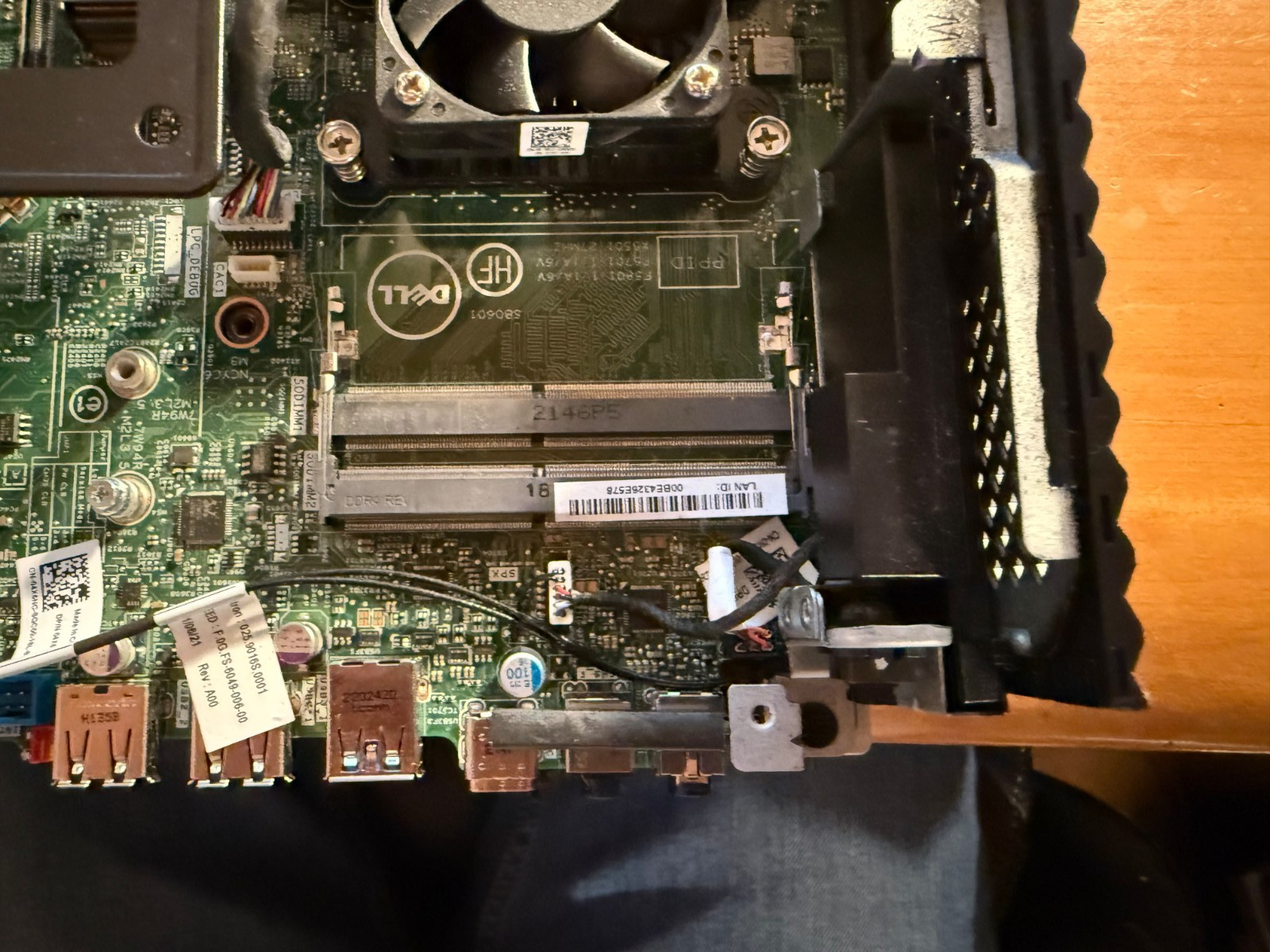 Dell Wyse 5070 Extended Motherboard +J5005 CPU + PCie Card + Fan + Wifi