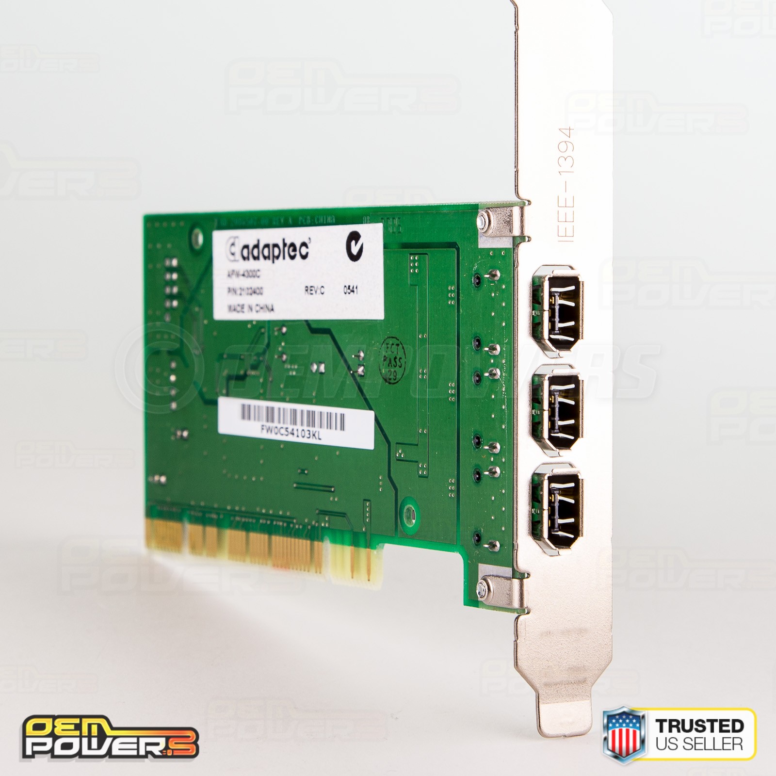 Adaptec AFW-4300C 3-Port FireWire IEEE 1394 Controller PCI Card DESKTOP PC NEW