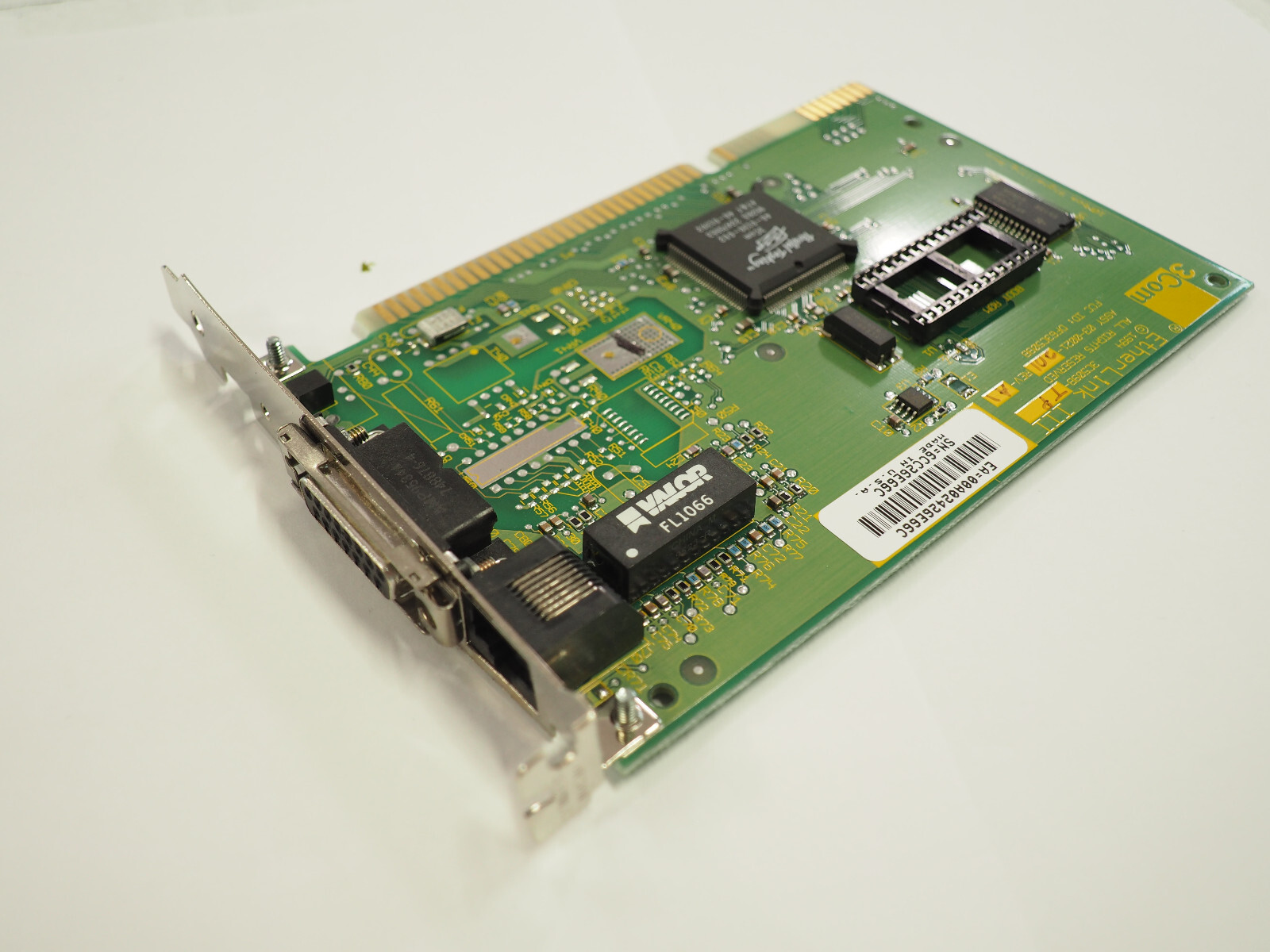 3Com EtherLink III 3C509B-TP Parallel Tasking 16Bit 10Base-T ISA Network Adapter