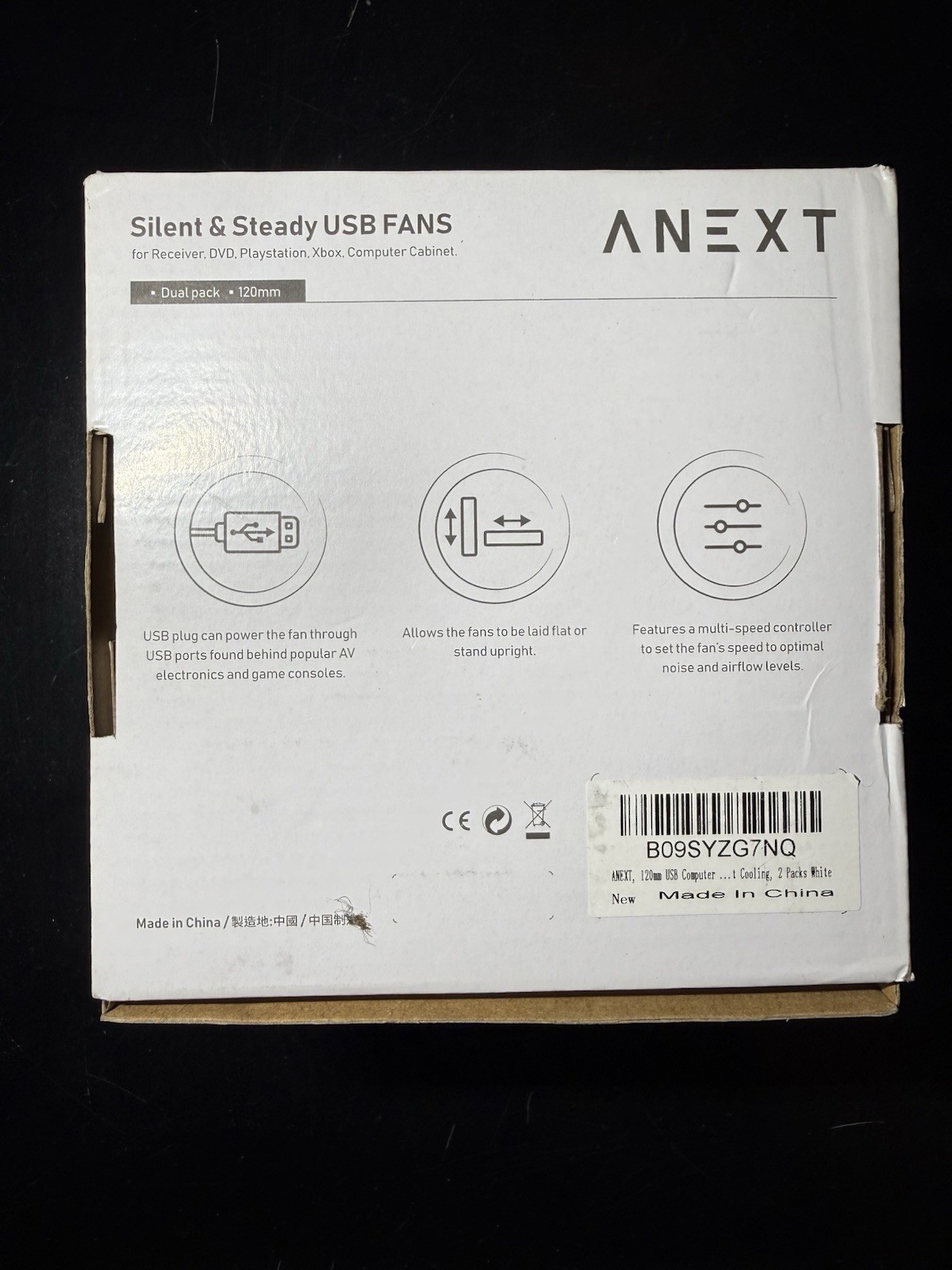 ANEXTUSB FANS• Dual pack • 120mm