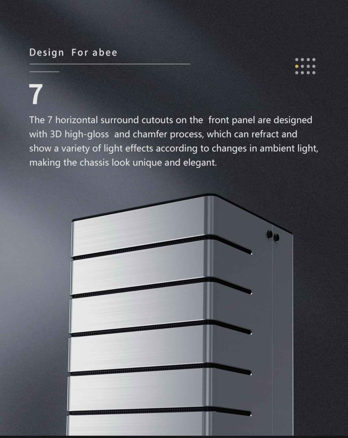 Abee AS Enclosure RS07 Mini-ITX Aluminum Computer Case With Aluminum Frame