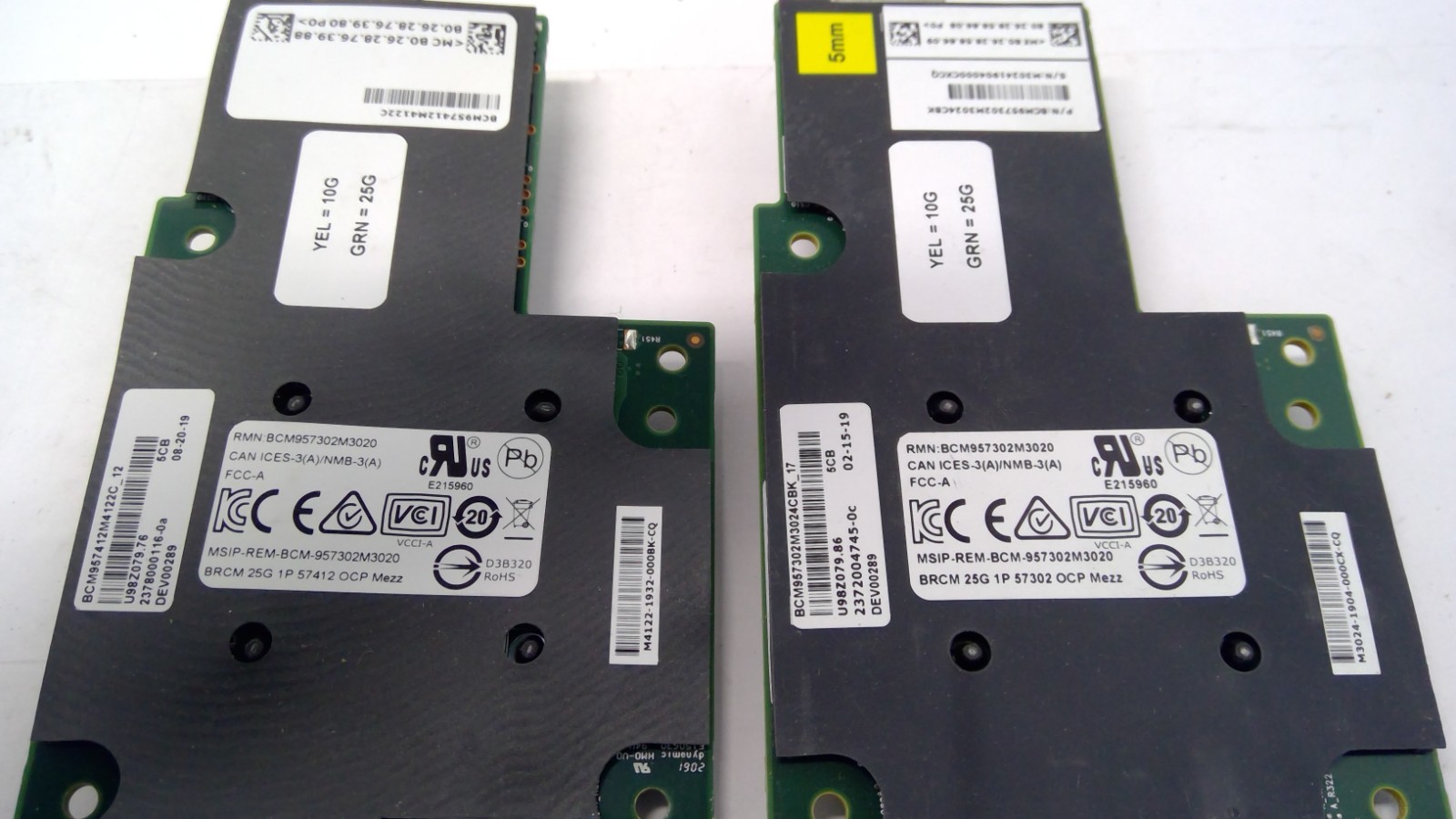 X5 Broadcom BCM957302M3024CBK 1-Port 25G SFP28 PCIe 3.0 x8 OCP 2.0 57302/57412