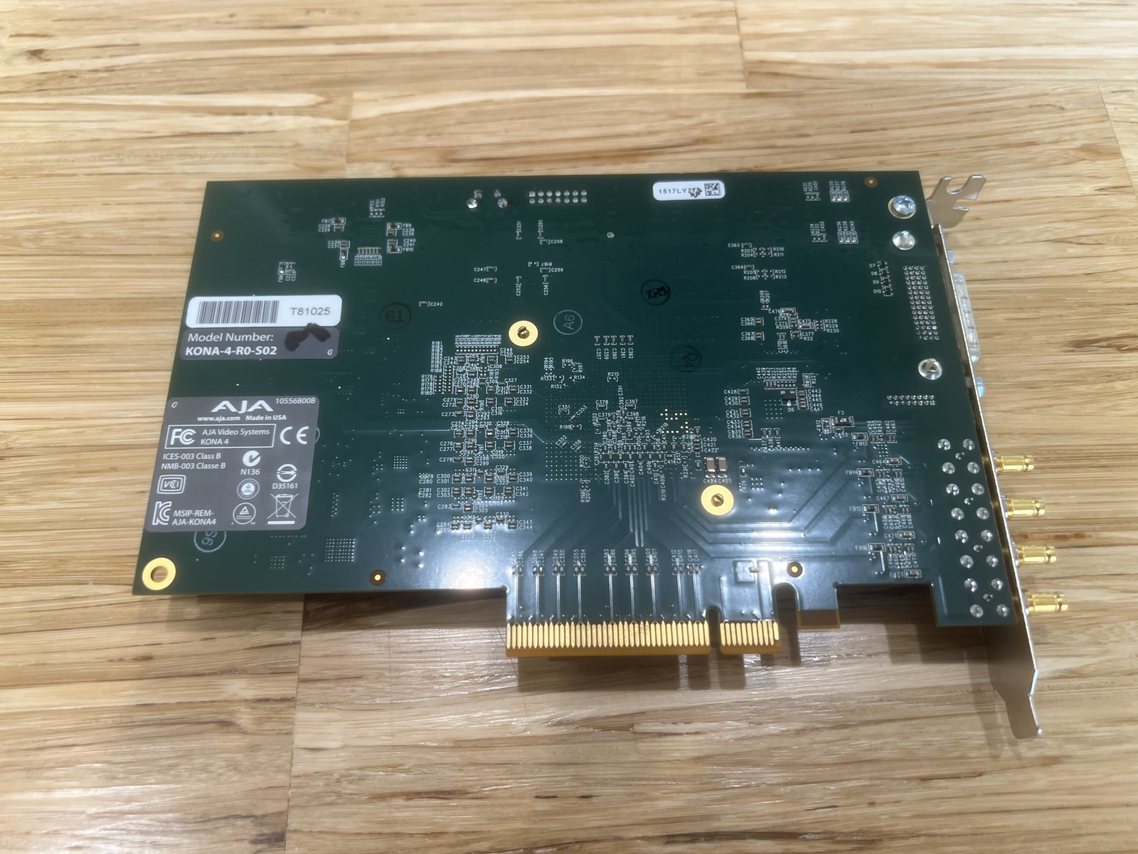 AJA KONA 4 4-Channel SD/HD/FHD SDI PCI-E Video I/O Card