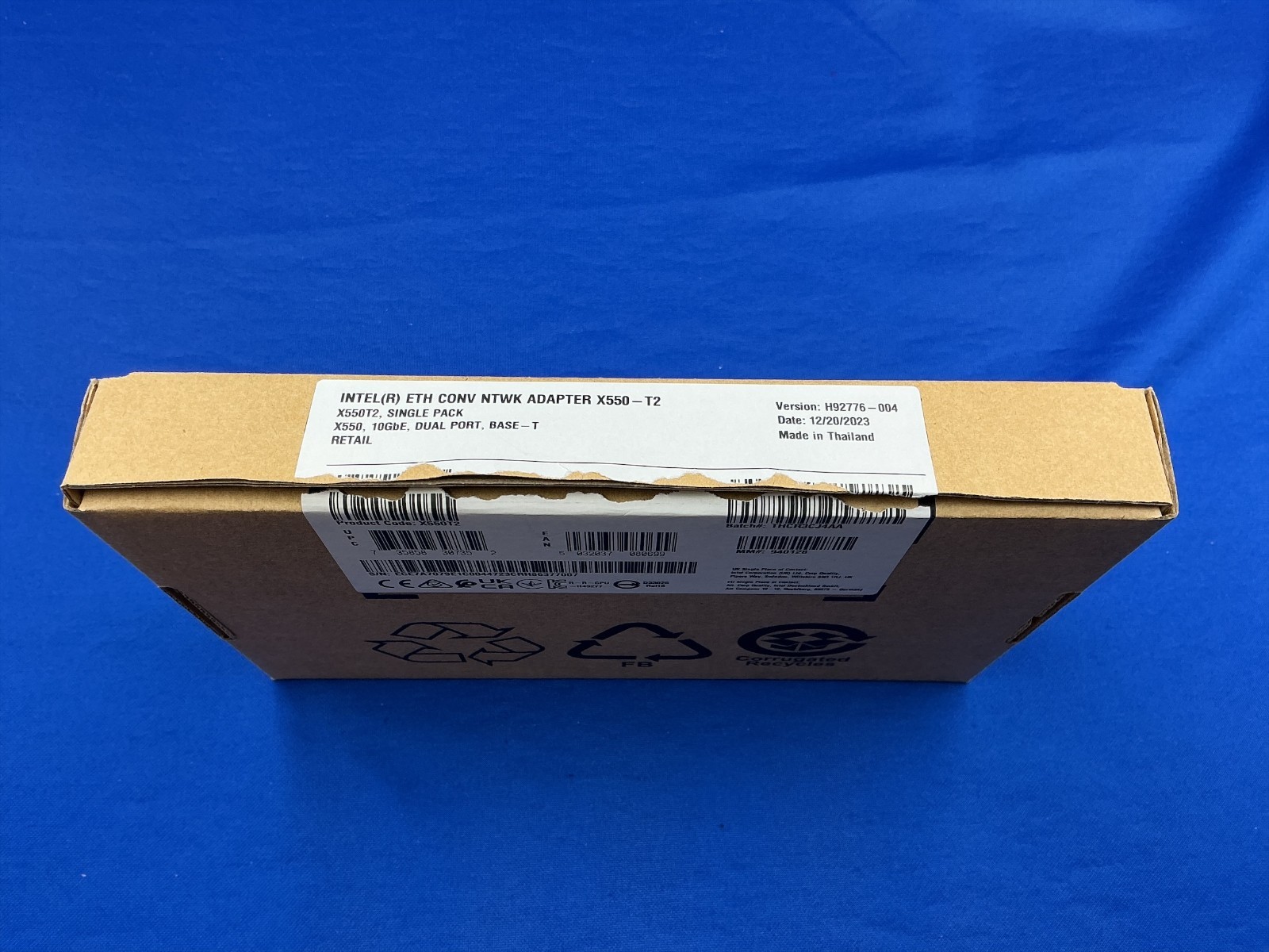 X550T2 Intel 10Gb RJ45 Ethernet Converged PCIe Network Adapter X550-T2 X550T2BLK
