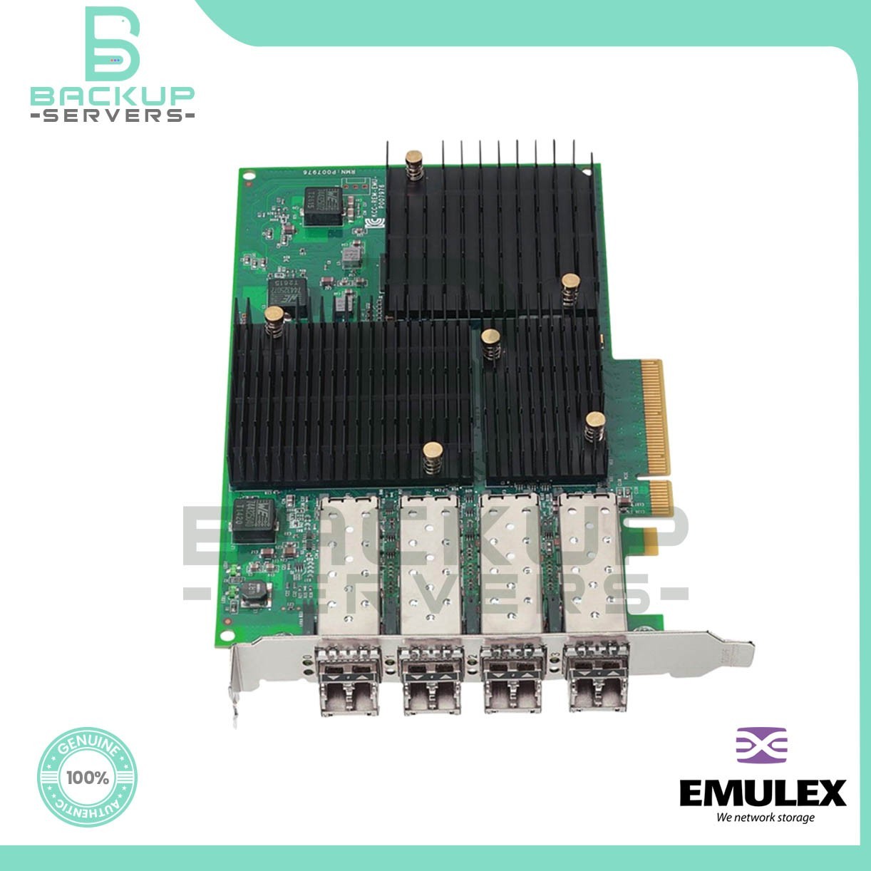 LPE16004-M6 Emulex Quad-Port 16Gbps PCI-e 3.0 x8 FC LC SFP+ Host Bus Adapter