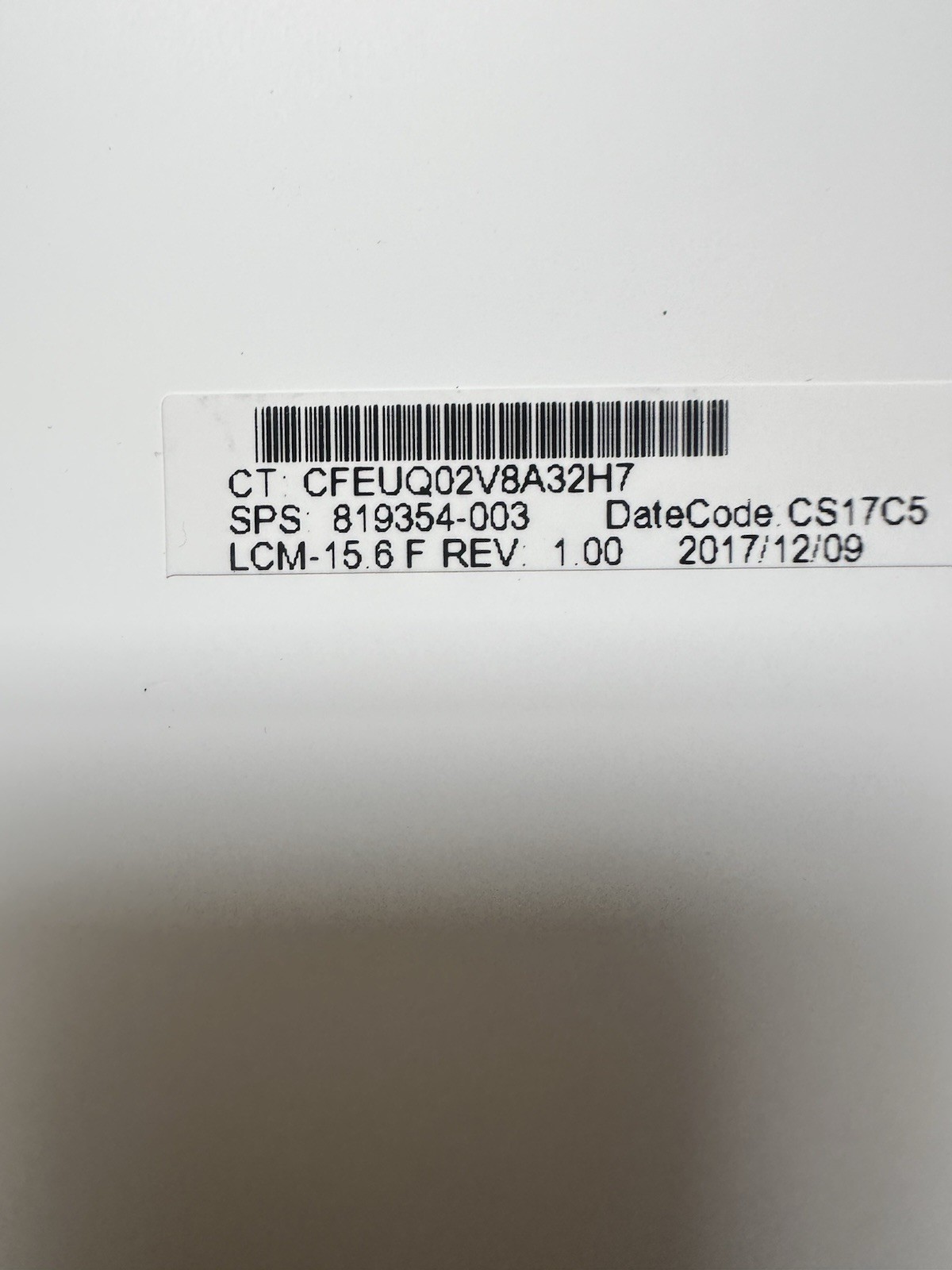 HP ZBOOK 15U G3 G4 15.6″ LCD Screen HD Matte 30pin N156HGE-EA2 REV.C2 819354-003