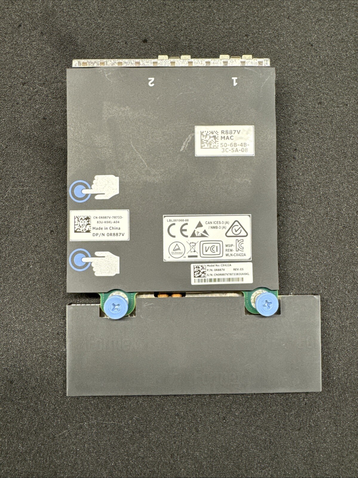 R887V Dell Mellanox CX4121C ConnectX-4 25G DP Network Daughter Card 0R887V