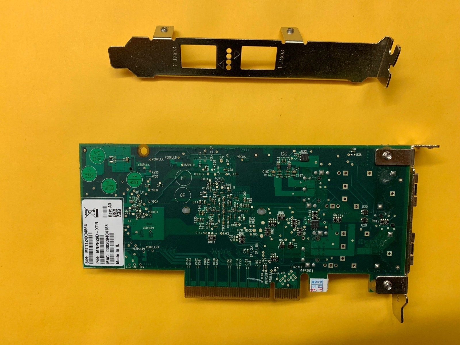 MNPH29D-XTR MELLANOX 10Gbe ETHERNET DUAL PORT CONNECTX-2 SFP+ 5.0GT/S
