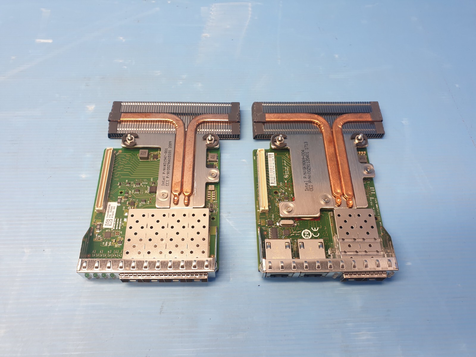 Dell 1x 068M95 1x 0C63DV Quad-Port 10GB SFP+ Network Daughter Card Lot of 2