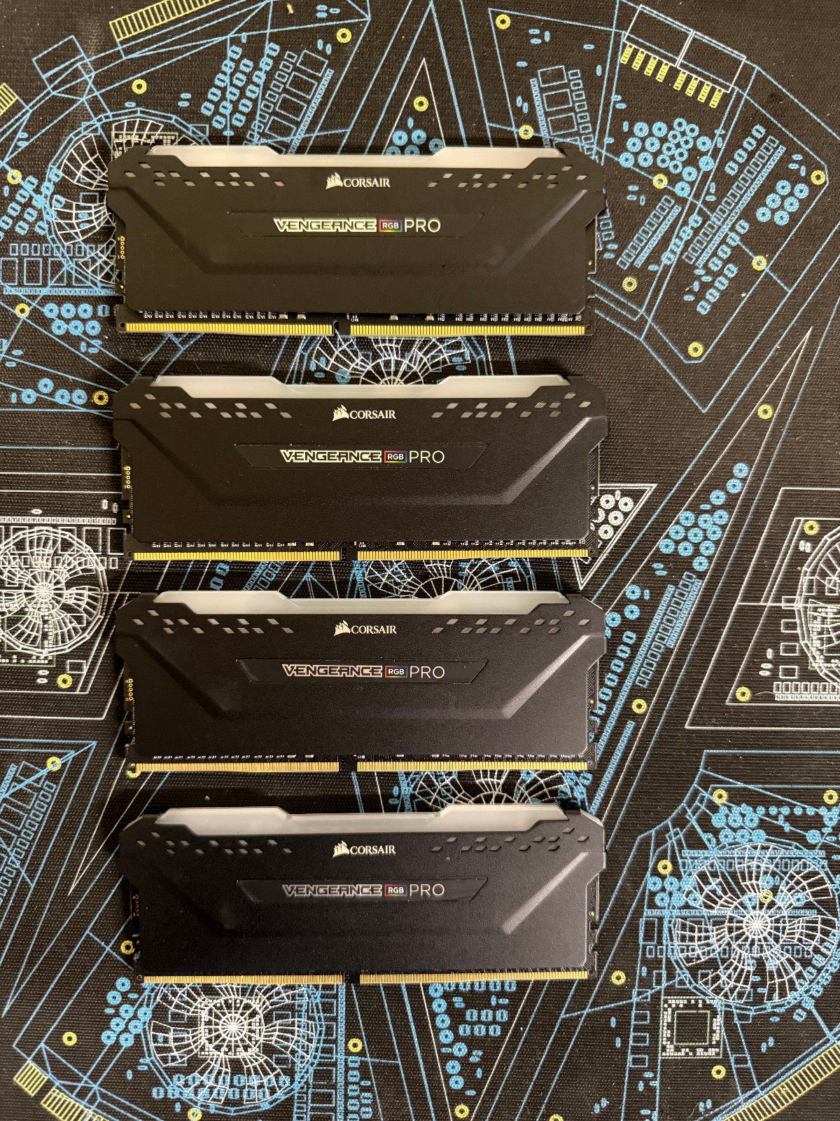 CORSAIR Vengeance RGB Pro 64GB (4x16GB) DDR4 SDRAM 3600MHz C18 Memory Kit