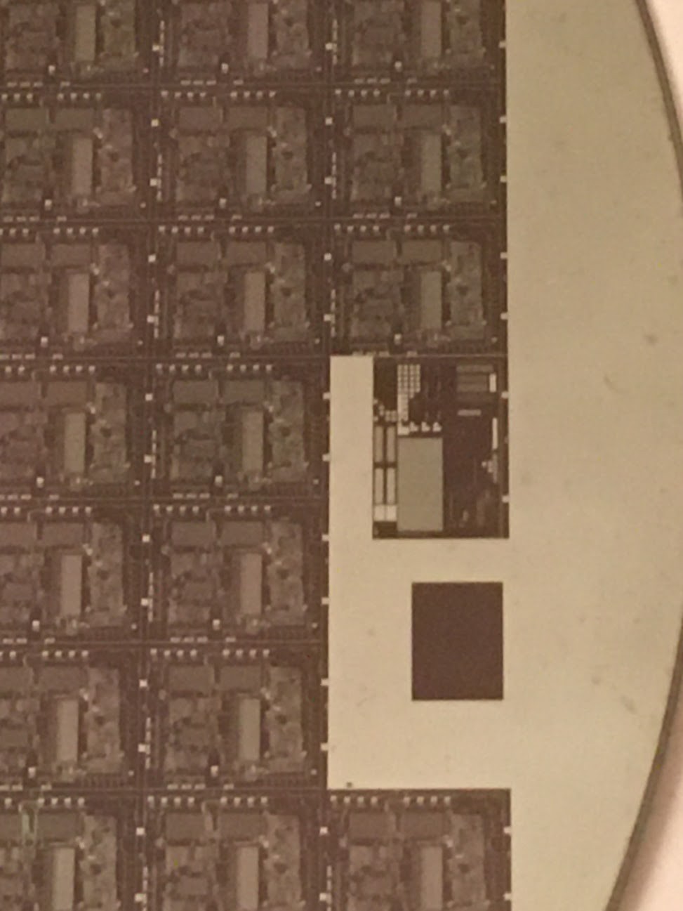 4″ Unknown Silicon Wafer 1980s Extremely Rare Vintage CPU Chip
