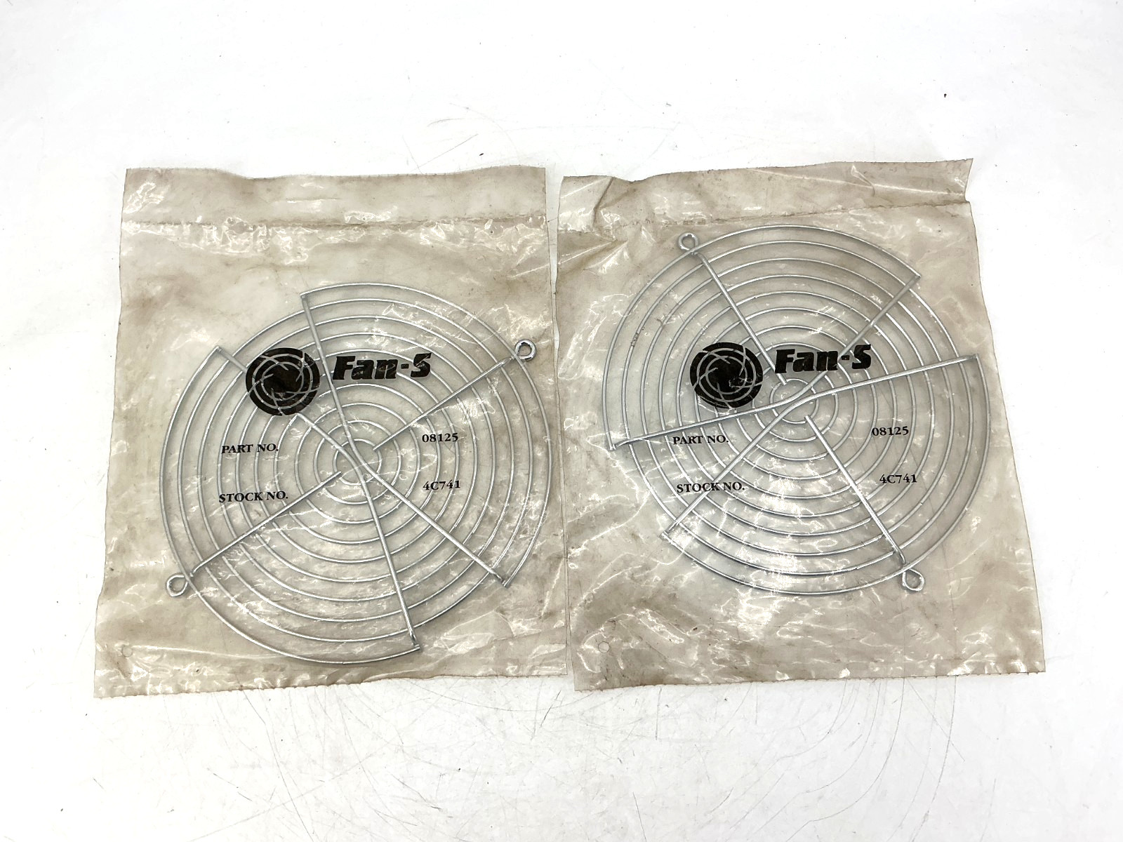 Lot of 2 New Fan-S Fan Guard Cover Accessory Metal Stock #: 4C741