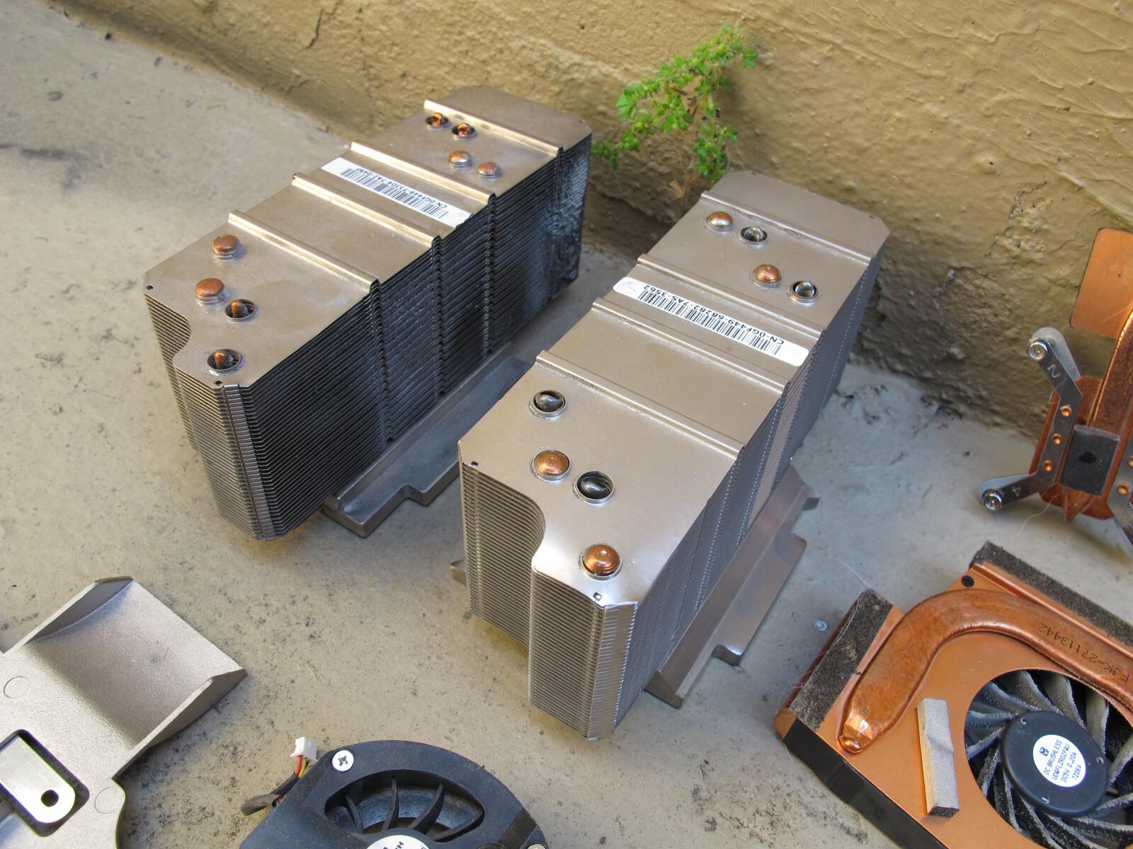 Heat Sink laptops HP Dell Toshiba Various Copper and Aluminum Salvage Scrap