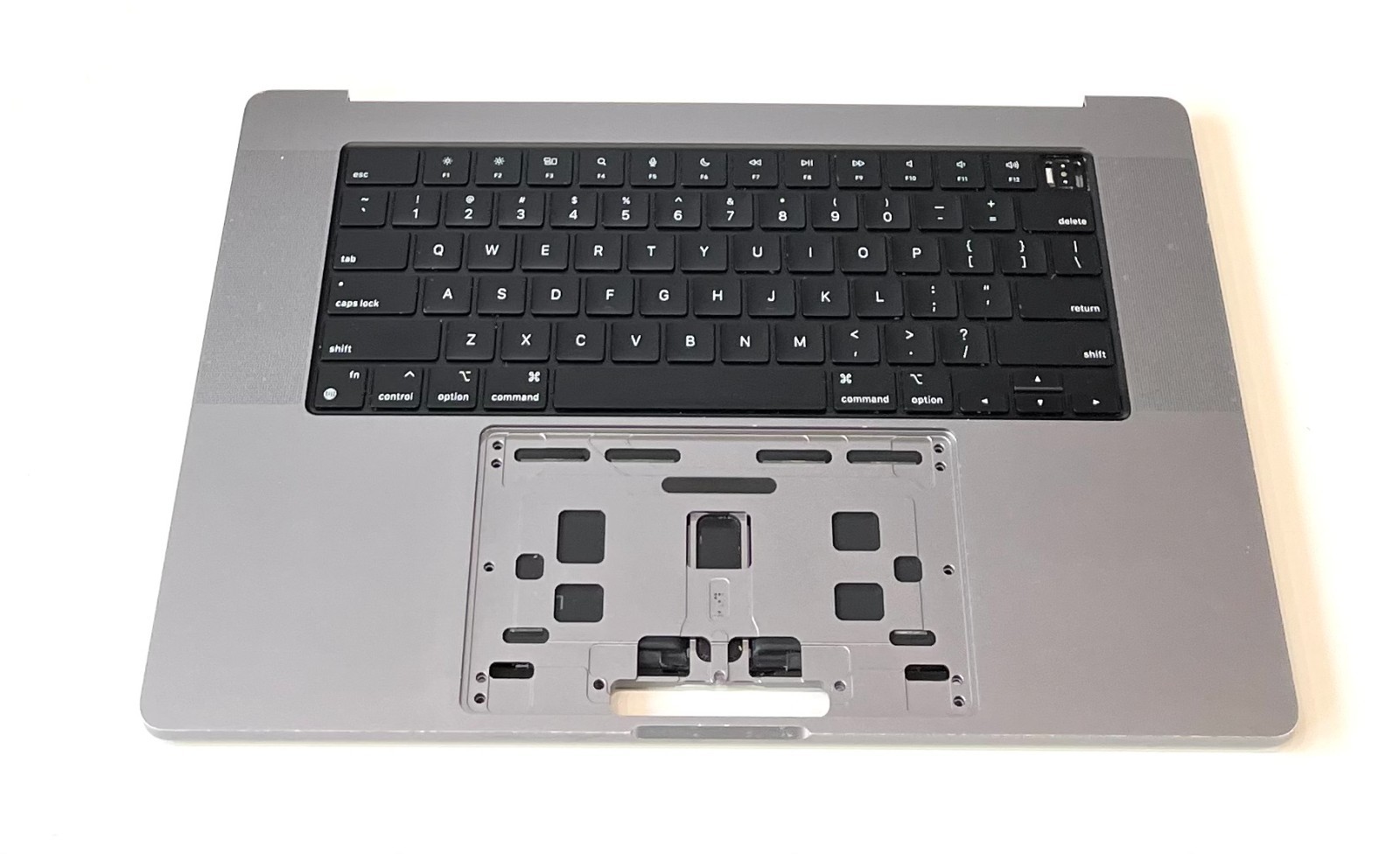 Apple MacBook Pro A2485 16″ 2021 Palmrest w/ Keyboard Battery Gray OEM Grade B
