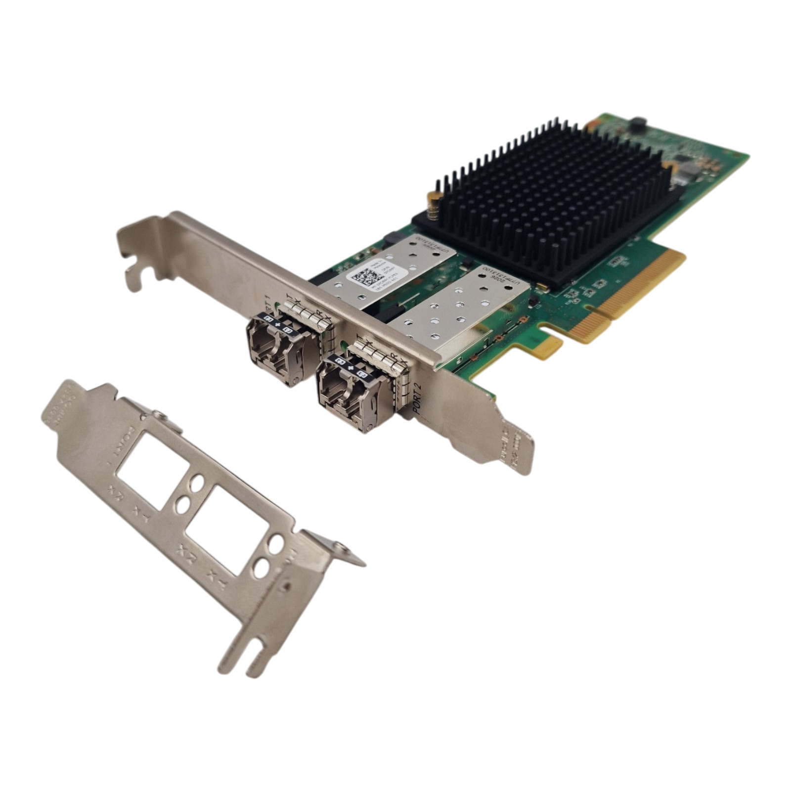 NEW Dell Emulex LPe35002 Dual Port 32Gb FC SFP+ HBA HH+FH PD89Y + 2x 32Gb SFP+