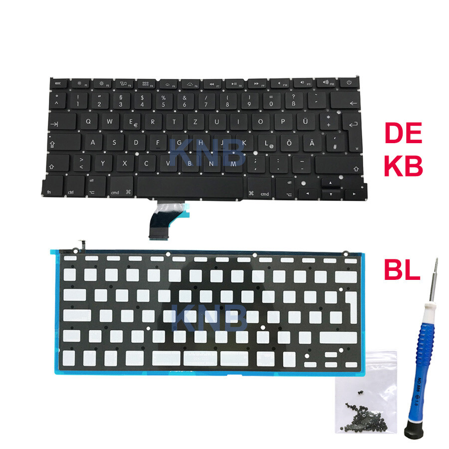 New For Macbook Pro Retina 13″ A1502 Keyboard Germany Layout 2013 2014 2015 Year