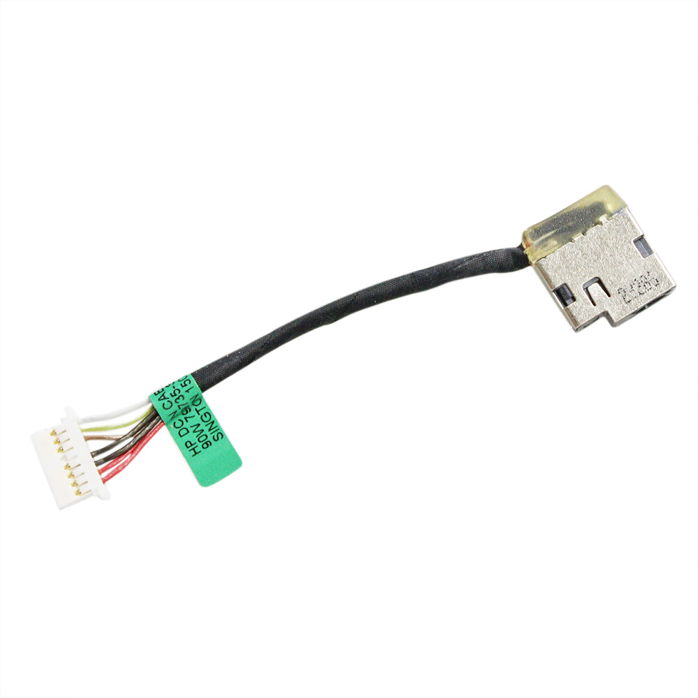 For HP Pavilion x360 14-ba253cl 4YN63UA Laptop AC DC Power Jack cable top