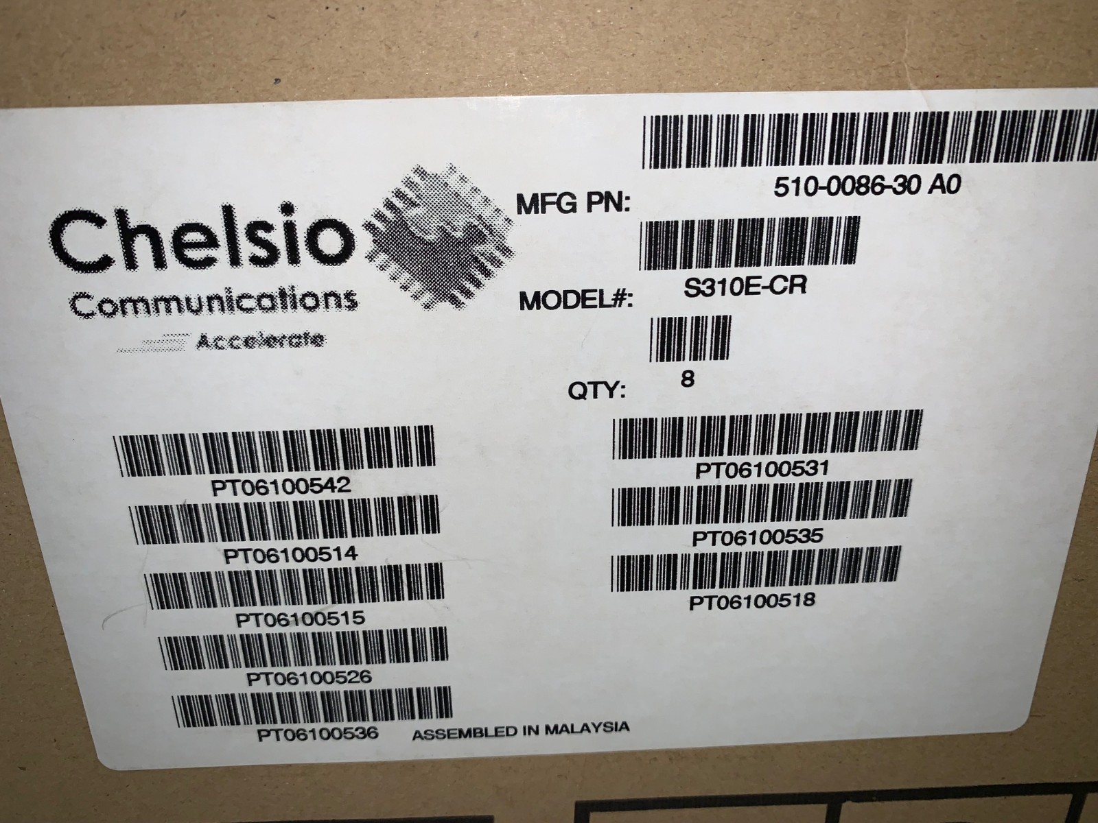Chelsio Communications 310E High Performance 10GbE Storage Accelerator