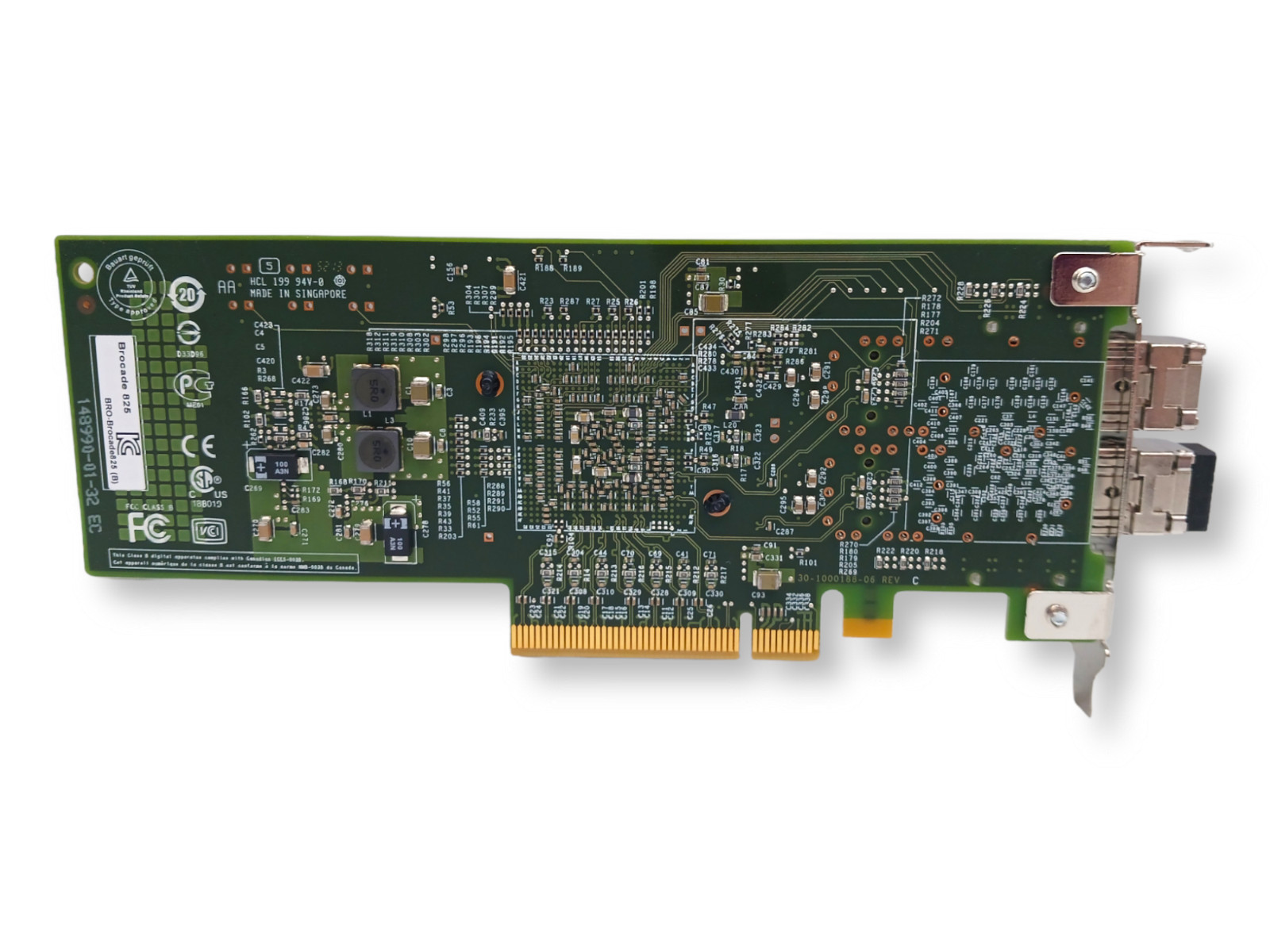 (2) Dell Brocade 8 Gb/s 2-Port PCIe 2.0 x8 FIBRE CHANNEL HBA CARD 825 w/ 2SPF