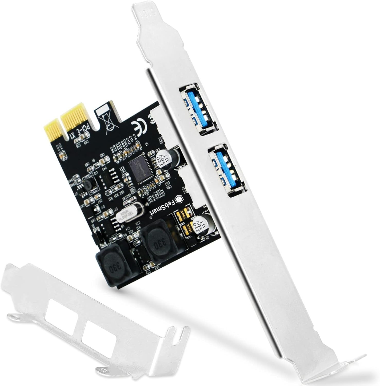 FS-U2S-Pro: 2-Port Self-Powered USB 3.0 Expansion Card for Windows & Mac Systems
