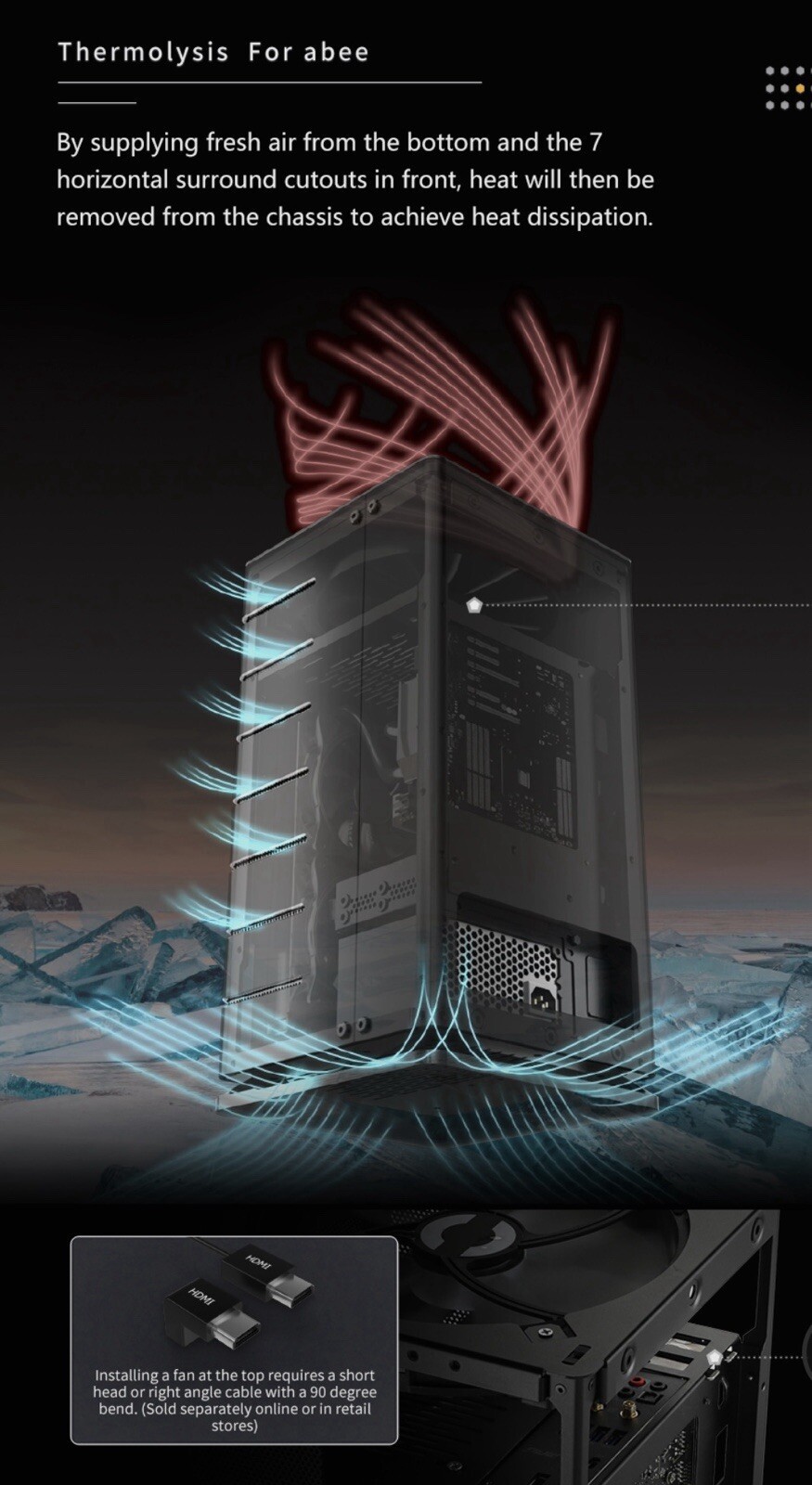 Abee AS Enclosure RS07 Mini-ITX Aluminum Computer Case With Aluminum Frame