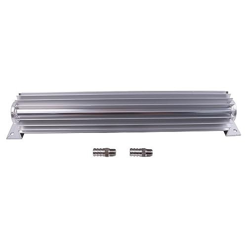 15″ Aluminum Dual Pass Transmission Trans Oil Cooler – Finned Aluminum