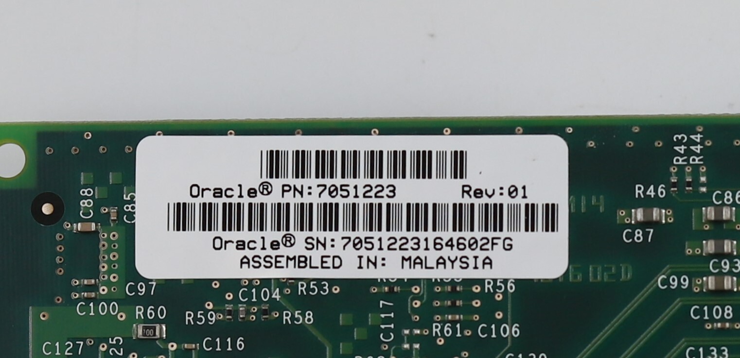 Sun Oracle E69818 Dual-Port 10GB SFP PCIe X8 Ethernet Adapter P/N:7051223 Tested