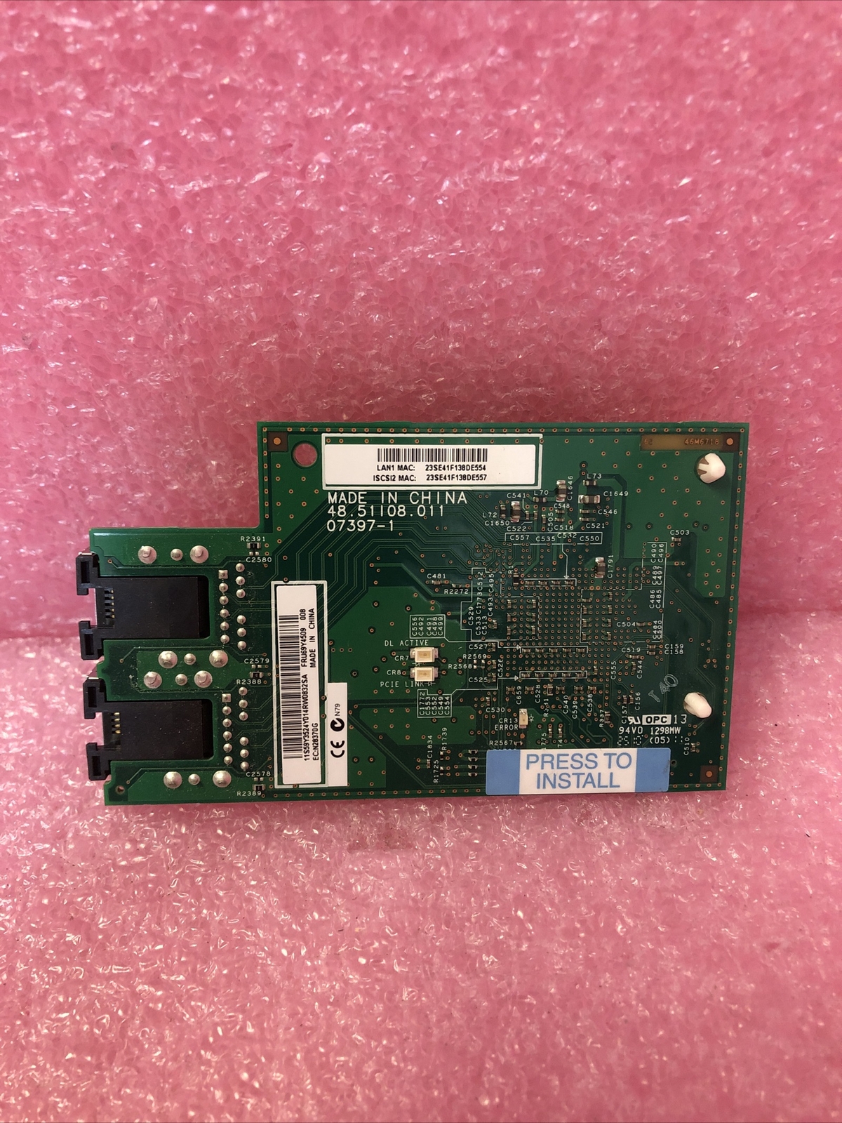 69Y4509 IBM 2-PORT 1GB ETHERNET CARD