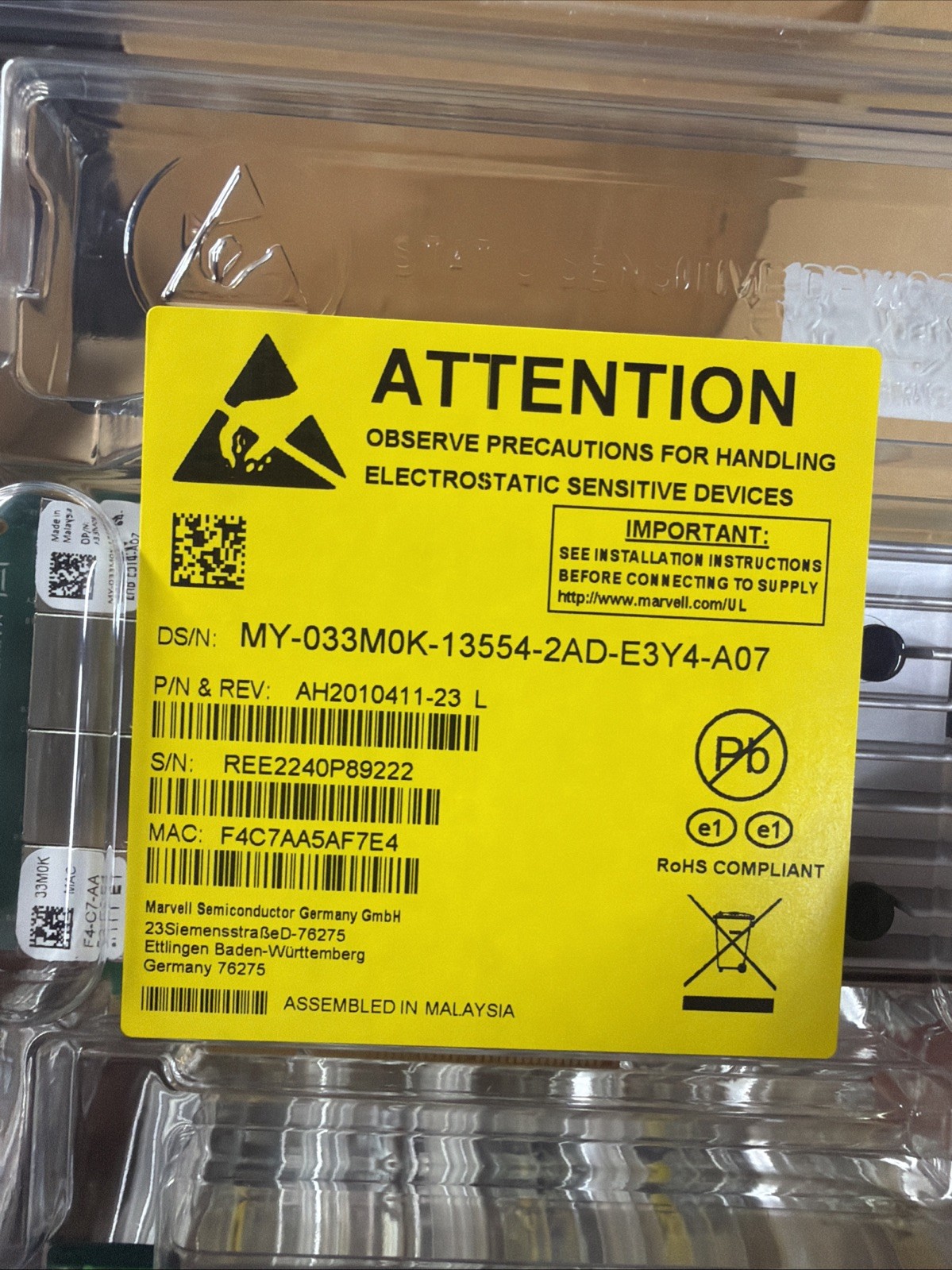 (2) Dell Qlogic QL41164HFRJ Quad Port 10GbE RJ-45 10GBase-T Network Card 33M0K
