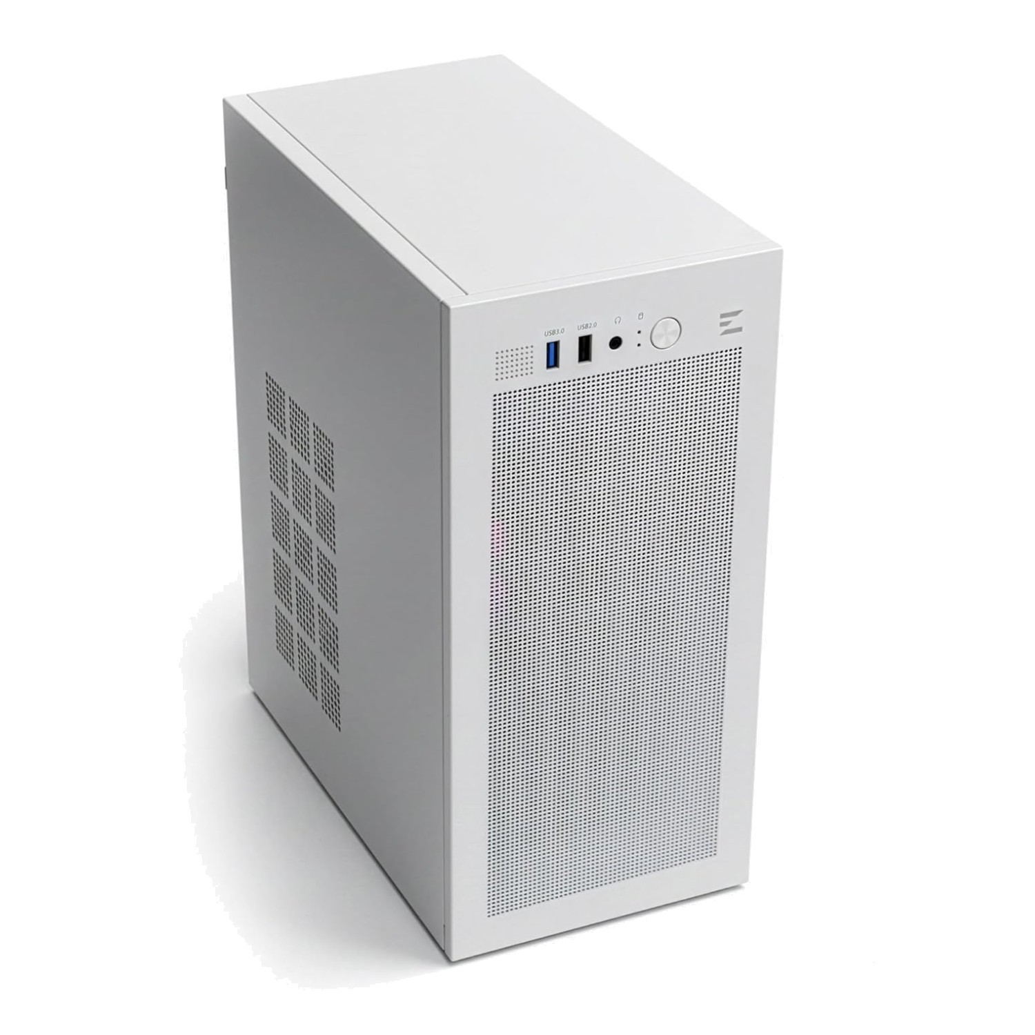 Sleek Mini Tower Case for Micro-ATX and Mini-ITX – White