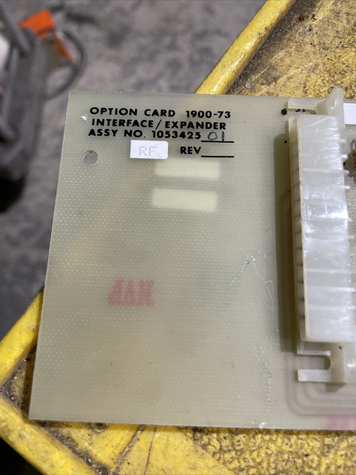 FINCOR OPTION CARD 1900-73 INTERFACE/EXPANDER PC BOARD 105342501