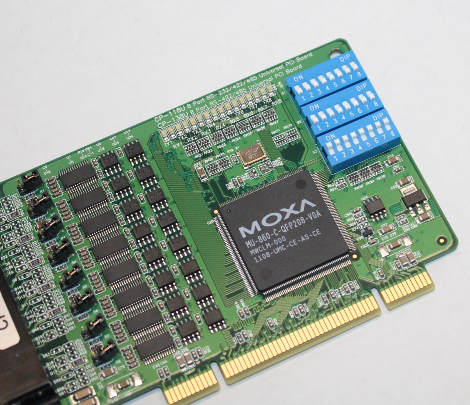 MOXA CP-118U – 8-port RS-232/422/485 Universal PCI serial board
