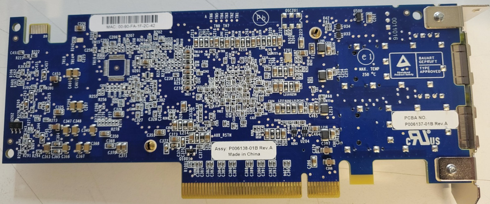Emulex OCE11102 10GB SFP Gigabit Ethernet Server Adapter Card PCIe w/2 SFP