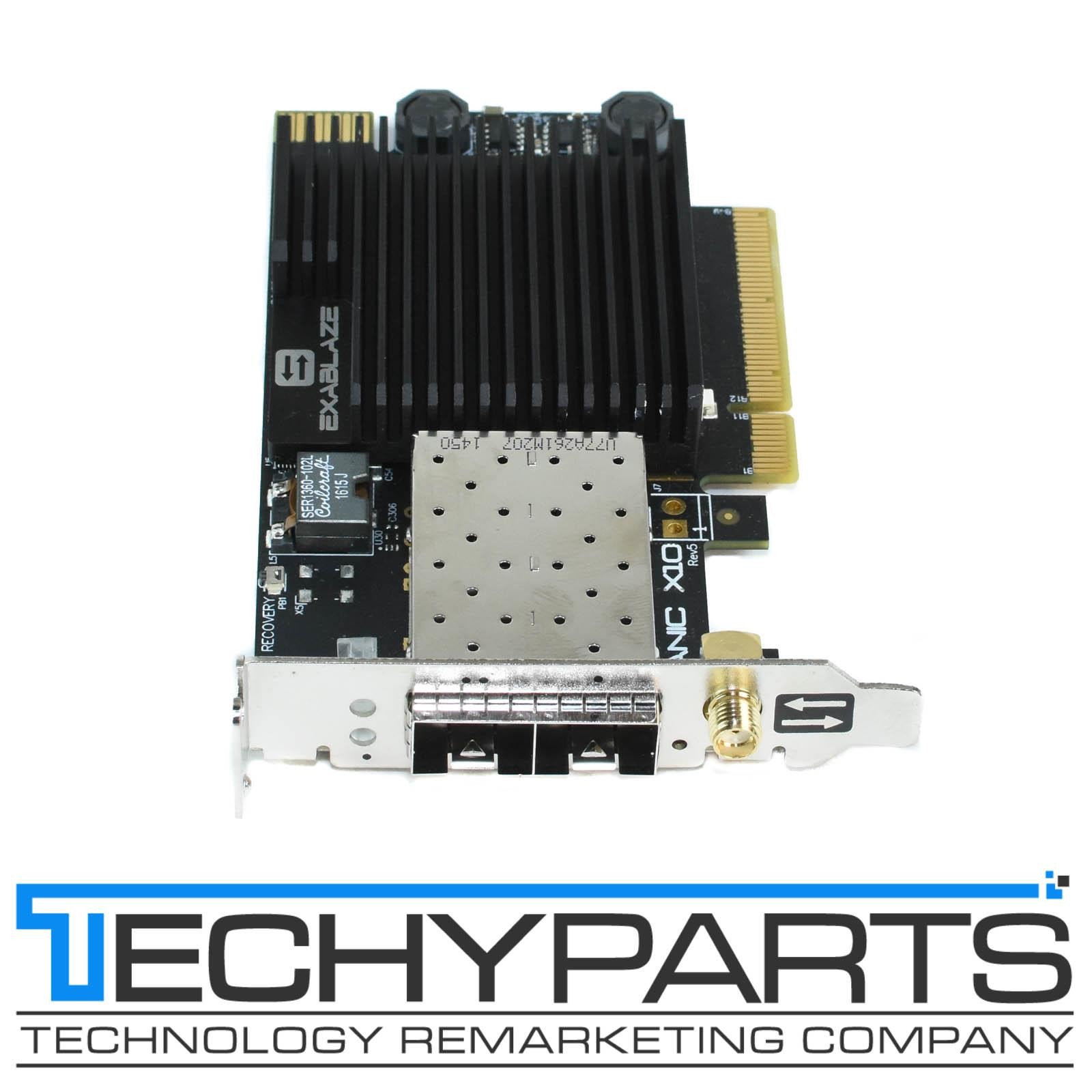 Exablaze ExaNIC X10 Dual-Port Ultra Low Latency 10GbE PCI-E 3.0 NIC FPGA SFF