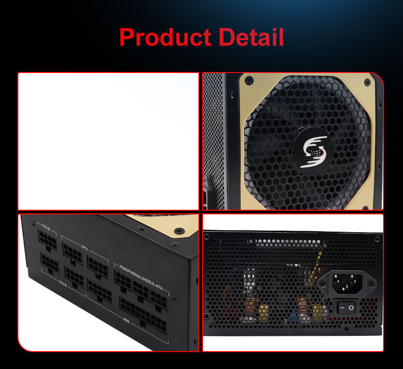 New RGB Gaming 600w Power Supply Full-Modular ATX PC Case PSU Power Supplies