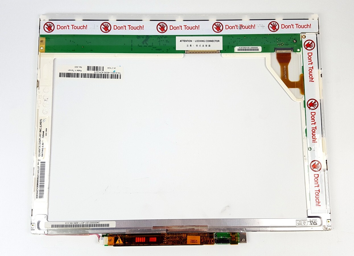 Quanta 14.1″ 30pin 1024×768 XGA Laptop Matte LCD Screen Display QD14XL07 REV.02