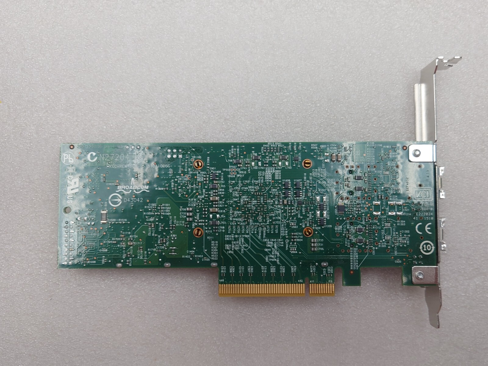 Network Card Broadcom 0N20KJ Dual Port 10GB PCIe
