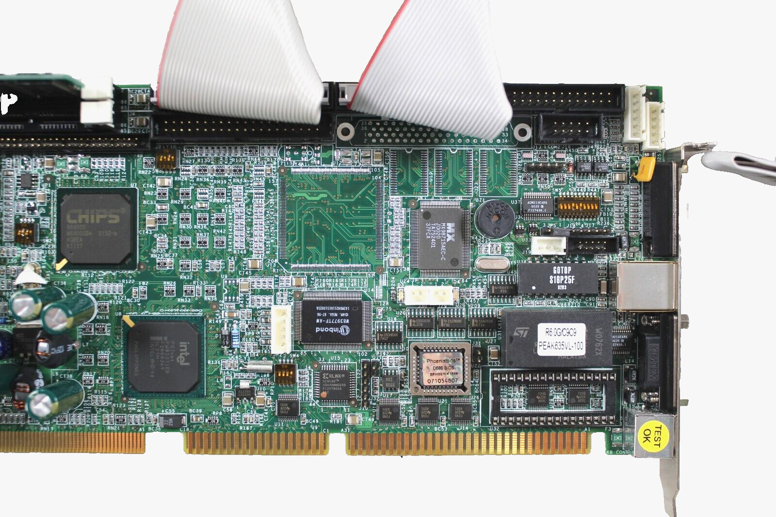 Industrial equipment board PEAK 635-100 REV E 4BP00635E1 with CPU & 256MB RAM