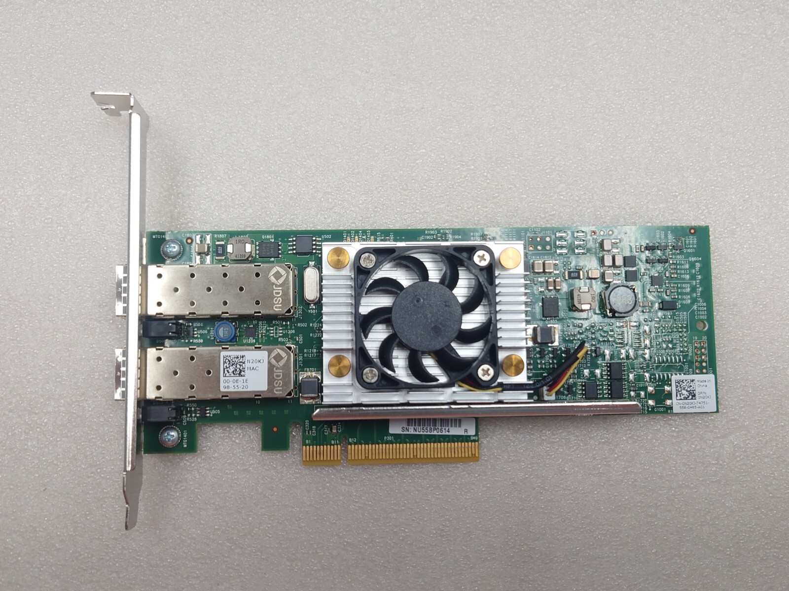 Network Card Broadcom 0N20KJ Dual Port 10GB PCIe