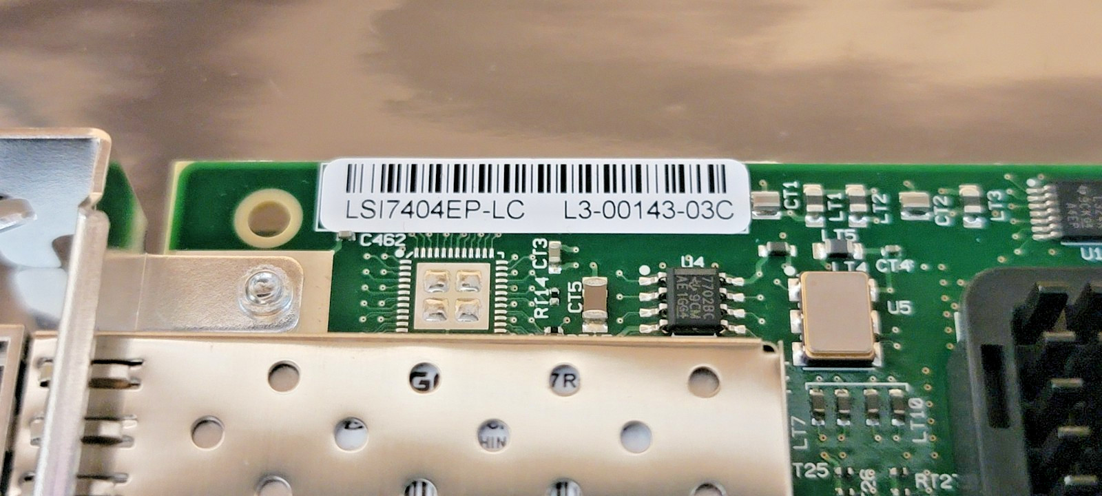 NEW LSI Logic LSI7404EP-LC Quad-Channel Host Bus Adapter W/ 4GB/s SFPs