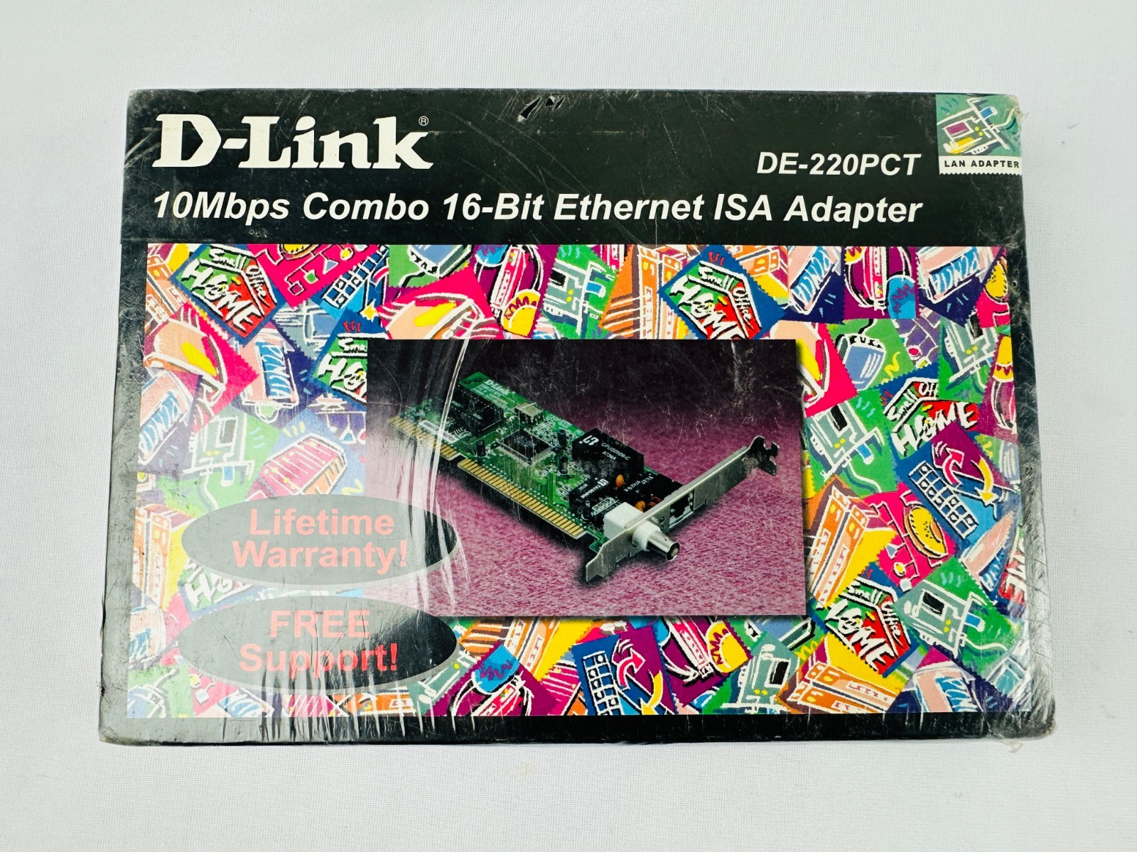 D-Link DE-220PCT 10Mbps Combo 16-bit Ethernet ISA Adapter Card