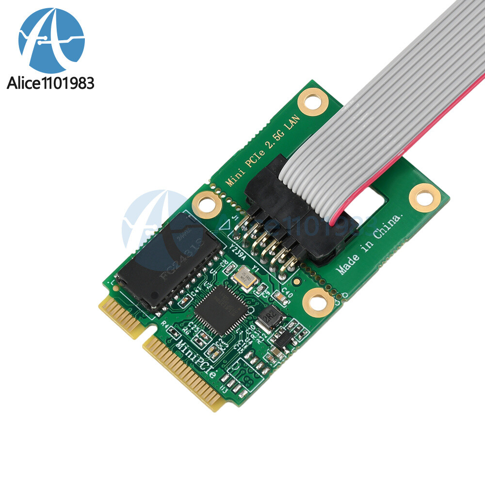 M.2 Key A+E/PCI-E 2.5G Gigabit Ethernet Network Lan Card 1000Mbps RTL8125BG Chip