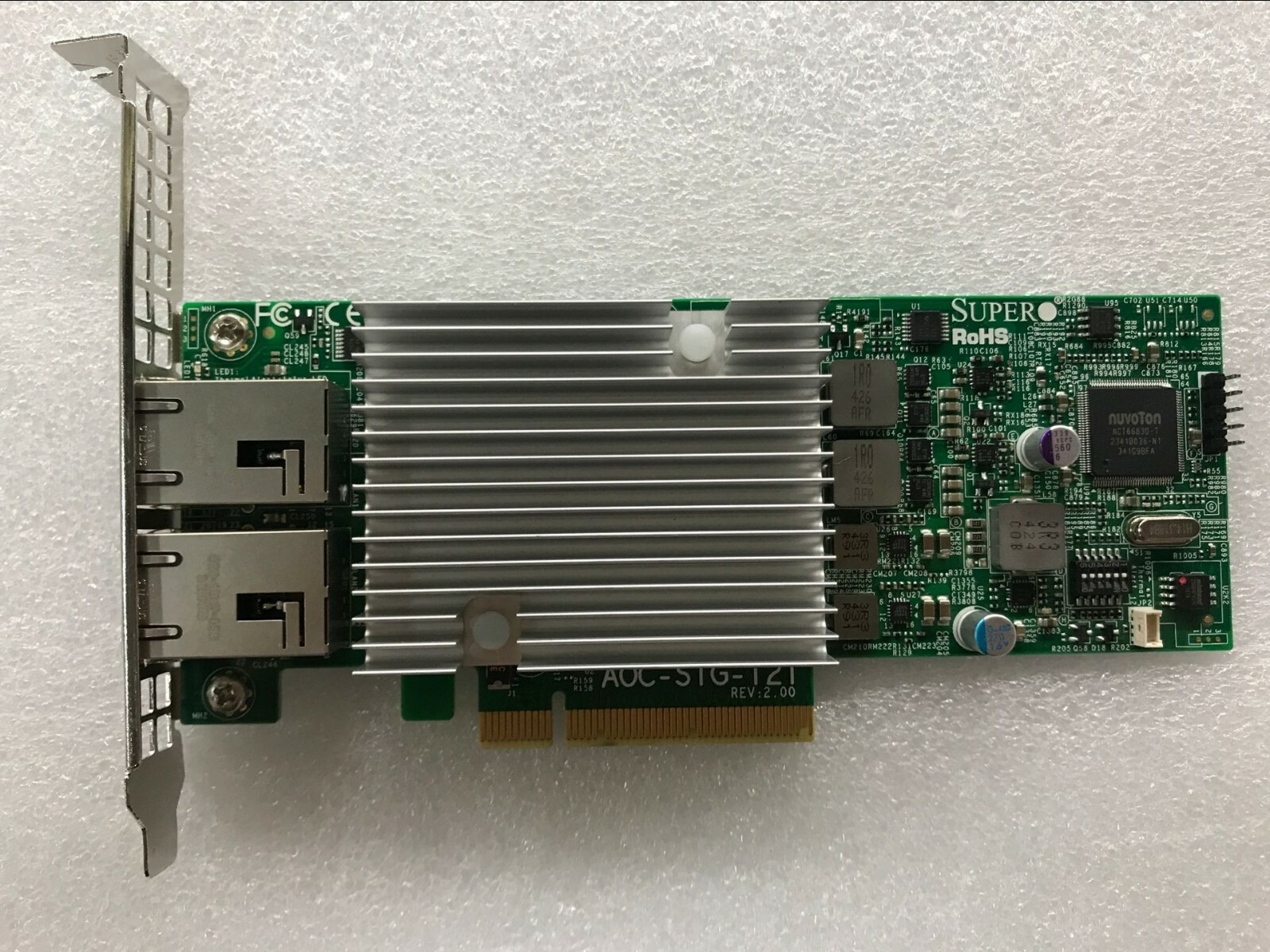 SUPERMICRO AOC-STG-I2T 2.0 2-PORT RJ45 10GbE NETWORK ADAPTER CARD