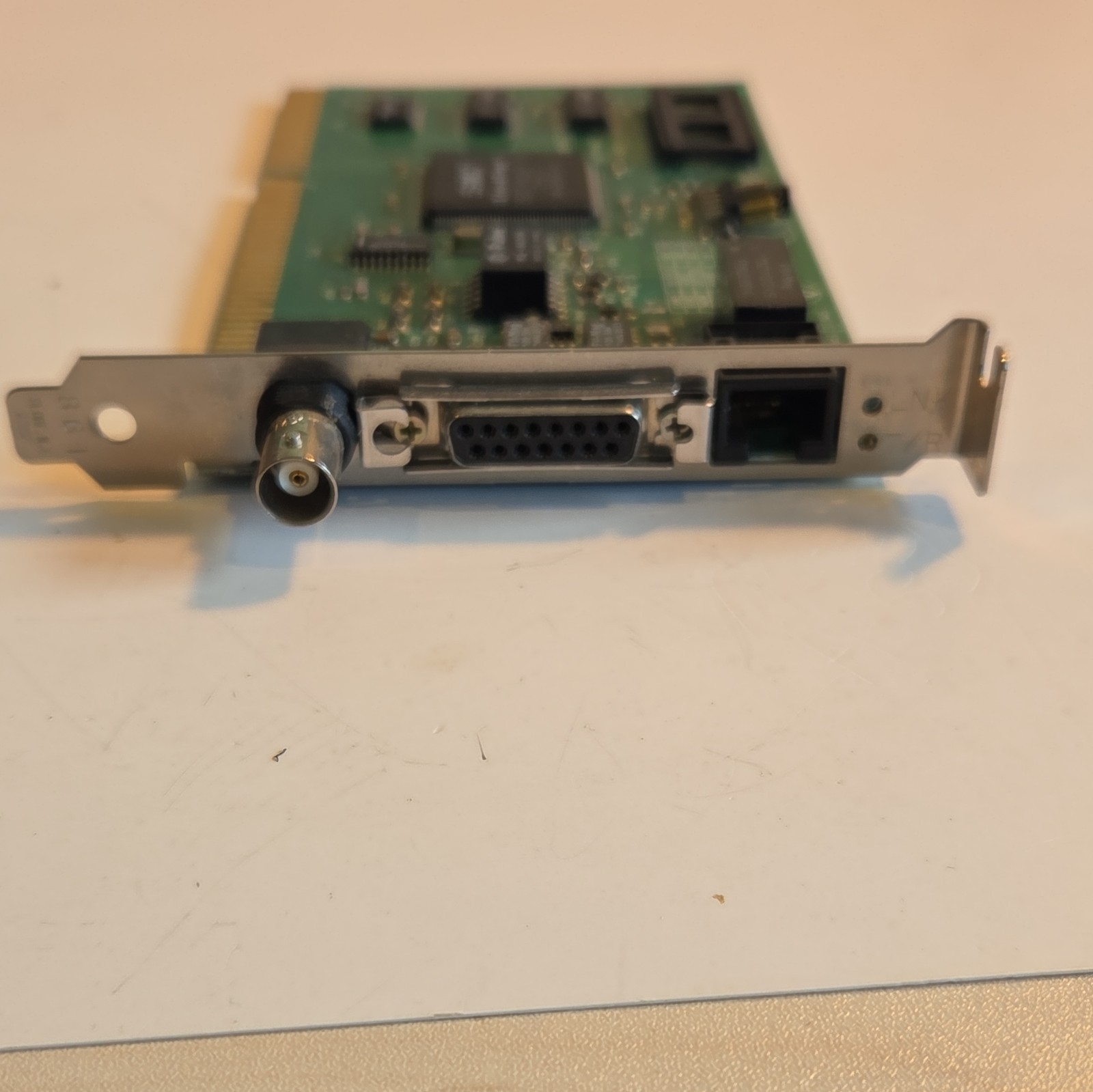 SMC EtherEZ Elite16 Ultra 8216C ISA Ethernet Network Card RJ45 BNC AUI Vintage